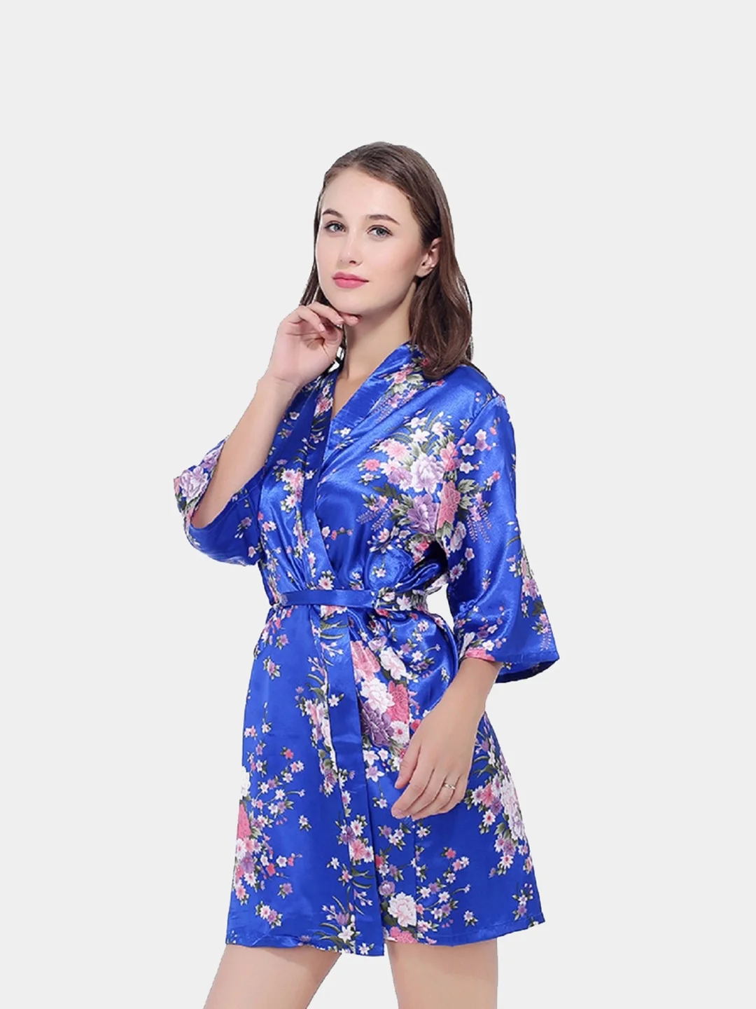Черный халат женский