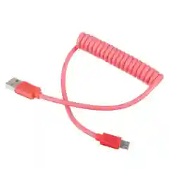 Бирюзовый кабель для зарядки Micro USB
