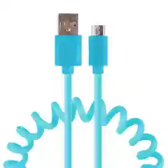 Бирюзовый кабель для зарядки Type-C