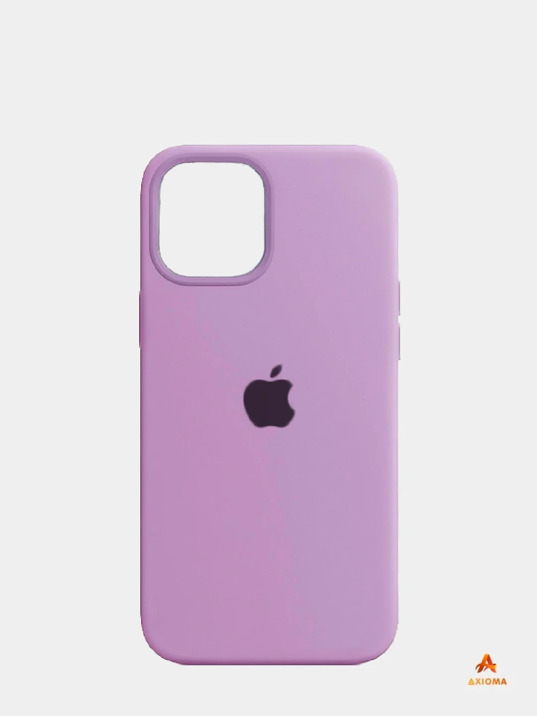 Пурпурный чехол для iPhone 12 Pro Max, силиконовый, c логотипом