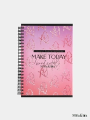 Планинг для записи клиентов А5, 86 листов, на гребне Make today, с уф - лаком