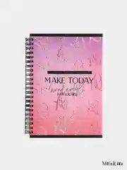 Планинг для записи клиентов А5, 86 листов, на гребне Make today, с уф - лаком