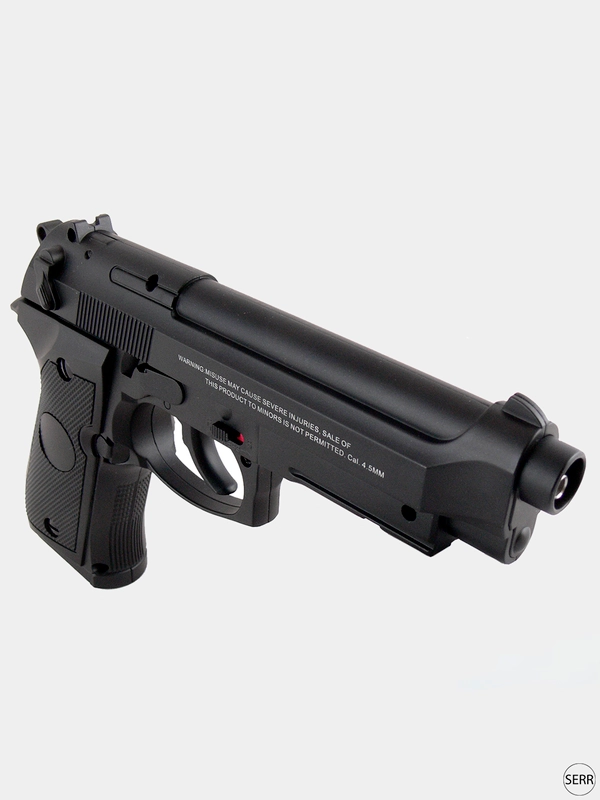 Пневматический пистолет Beretta, Stalker S92PL. Пневматика с баллончиком. Калибр 4.5 мм