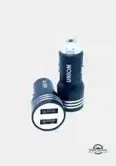 Автомобильное зарядное устройство Union КО-22, металл, 2 выхода USB, 2,1+1А