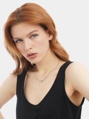 Массивная цепочка с подвеской "Крест", 50 см