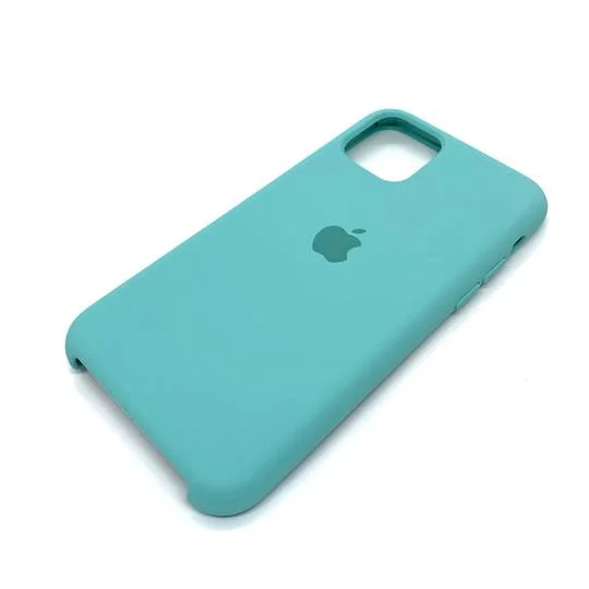 Синий меланж чехол Silicone Case для iPhone 11 Pro