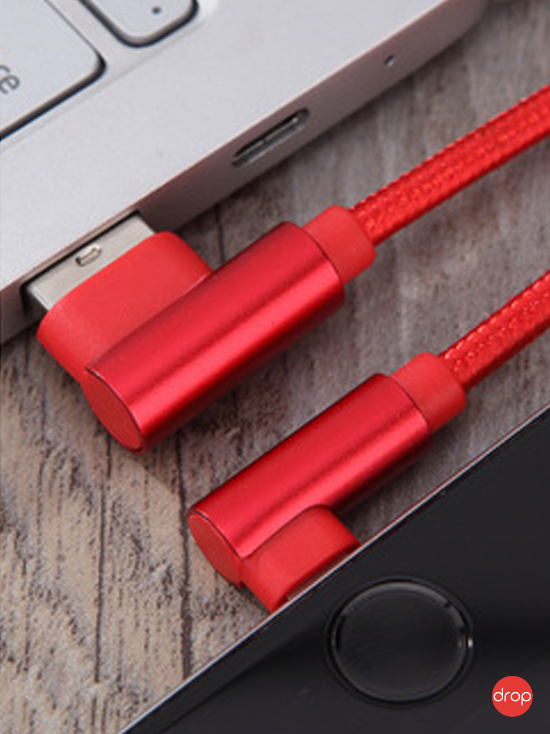 IPhone / Micro USB / Type - C кабель угловой 1м, 2м для быстрой зарядки и передачи  данных купить по цене 120 ₽ в интернет-магазине Магнит Маркет