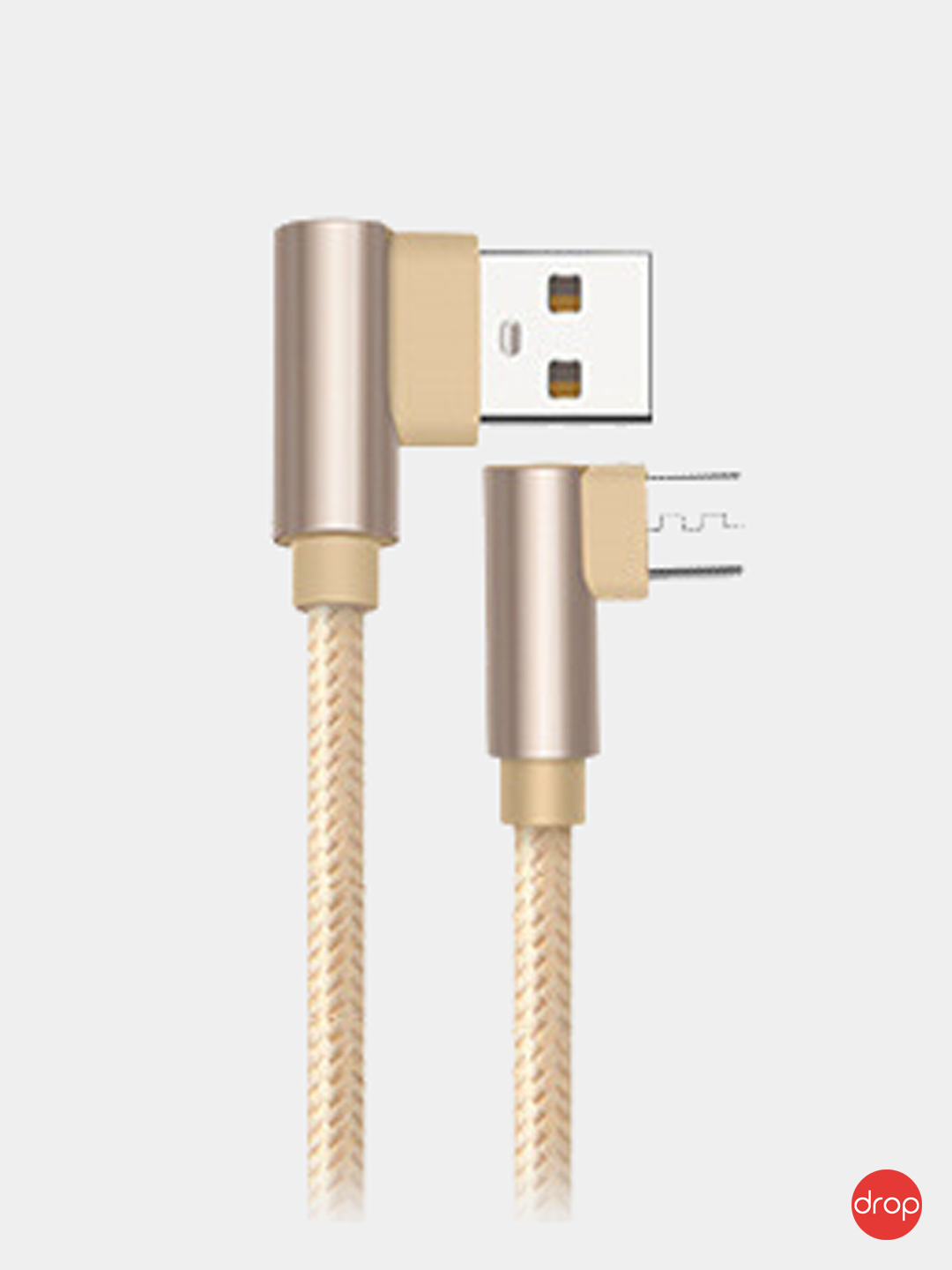 IPhone / Micro USB / Type - C кабель угловой 1м, 2м для быстрой зарядки и  передачи данных купить по цене 120 ₽ в интернет-магазине Магнит Маркет