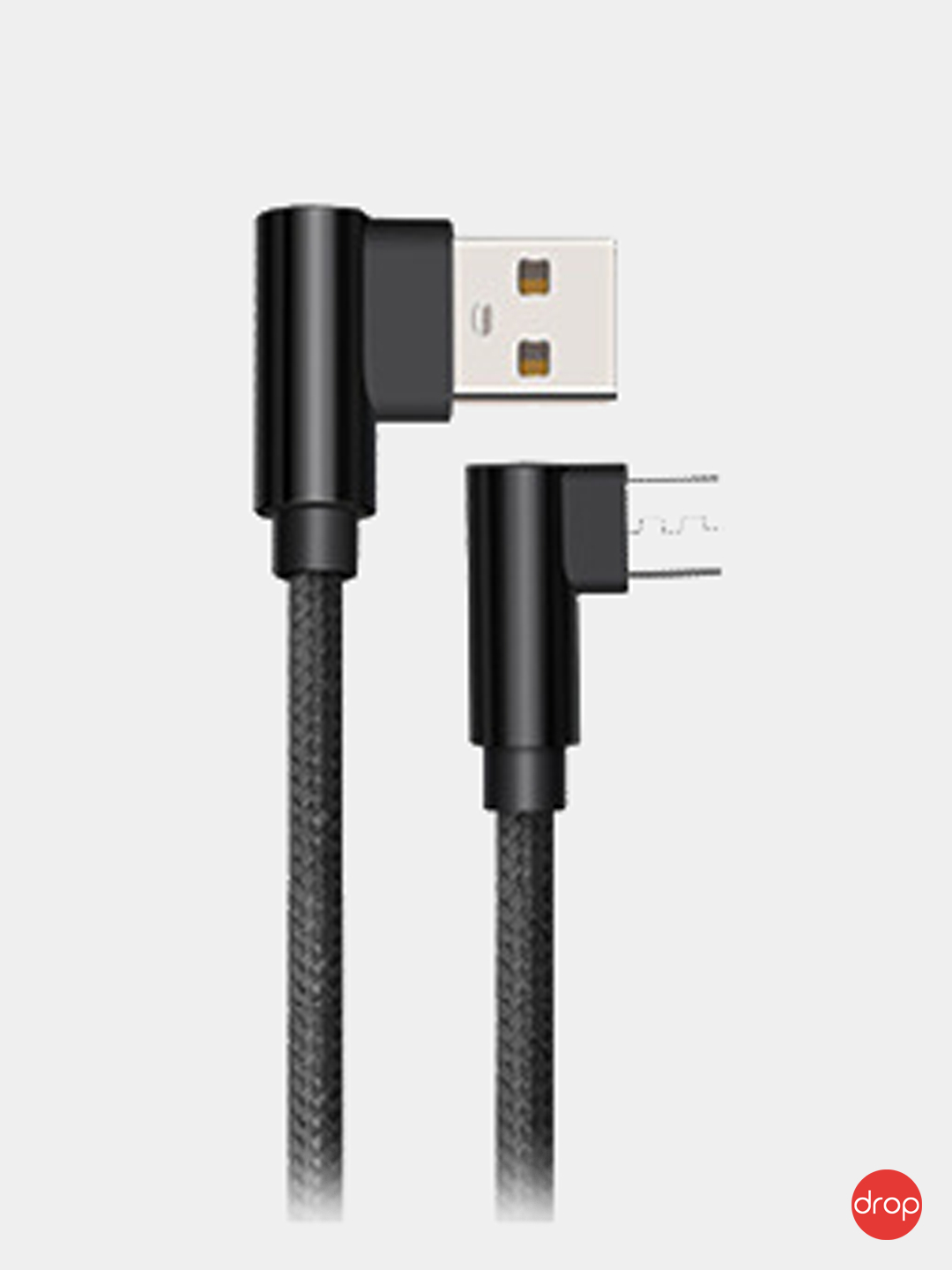 IPhone / Micro USB / Type - C кабель угловой 1м, 2м для быстрой зарядки и  передачи данных купить по цене 120 ₽ в интернет-магазине Магнит Маркет