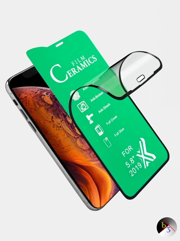Керамическая защитная пленка на iPhone 6, 7, 8, 7 Plus, 8 Plus, X, XR, XS, 11, 11 Pro