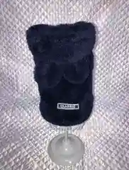 Синий теплая толстовка для собак с капюшоном