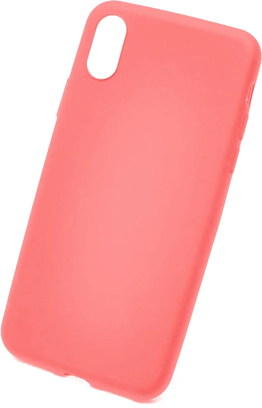 Розовый силиконовый чехол для Apple iPhone X / Xs