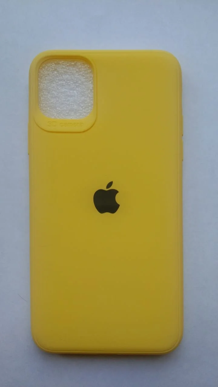 Желтый силиконовый чехол для Apple iPhone 11 Pro MAX
