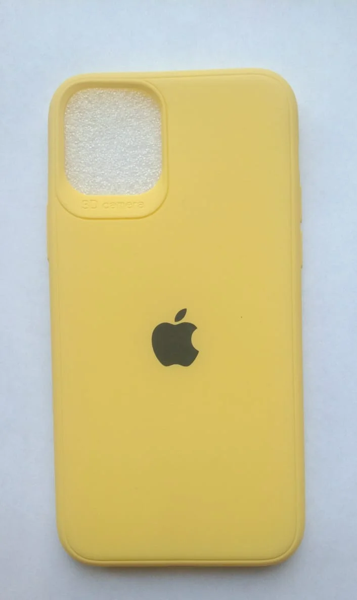 Желтый силиконовый чехол для Apple iPhone 11 Pro