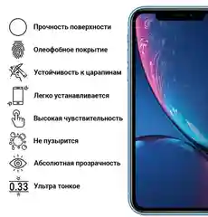Белый защитное стекло для iPhone X/XS/XR/XS MAX/11/11 PRO/11 PR0 MAX