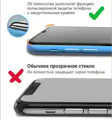 Белый защитное стекло для iPhone X/XS/XR/XS MAX/11/11 PRO/11 PR0 MAX