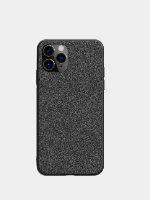Черный чехол кожаный для Apple iPhone 11, 11 Pro, 11Pro Max, XS, XS Max, XR
