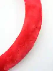 Красный меховая оплетка руля