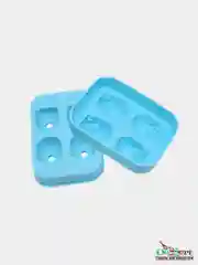 Форма силиконовая, 3D, для льда и шоколада, "Череп", 4 ячейки