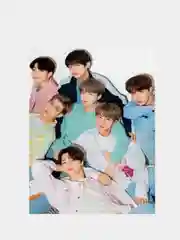 Черный конверт подарочный для денег с фото открыткой k-pop "BTS"