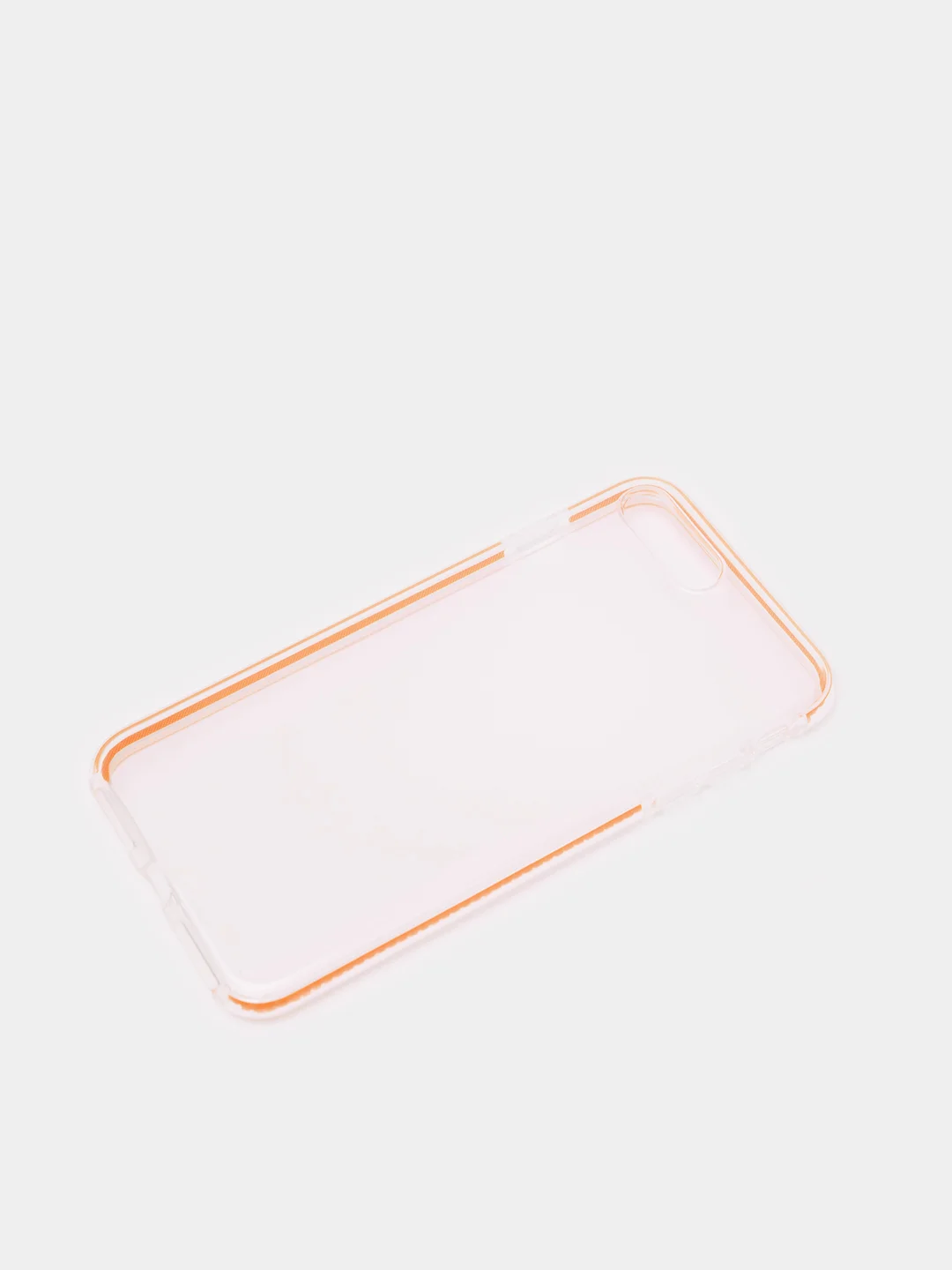 Оранжевый чехол для iPhone "Transparent", 7 8 Plus X Xs XR SE Max 11 Pro Max 12 Pro mini