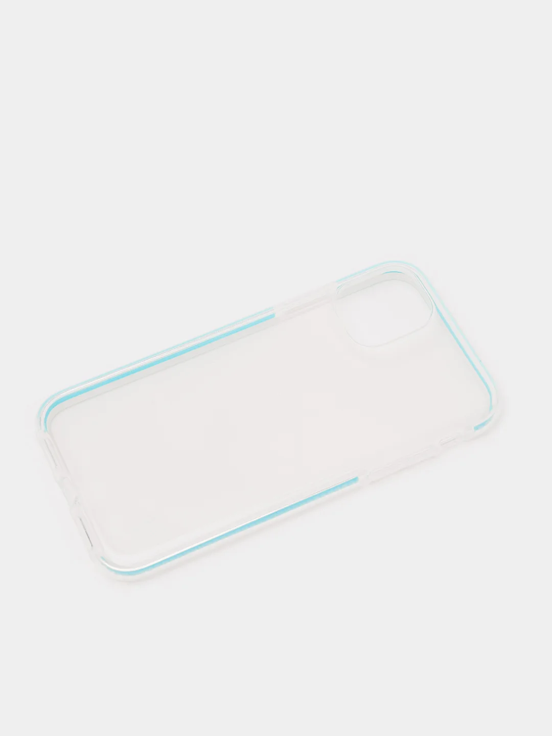 Голубой чехол для iPhone "Transparent", 7 8 Plus X Xs XR SE Max 11 Pro Max 12 Pro mini