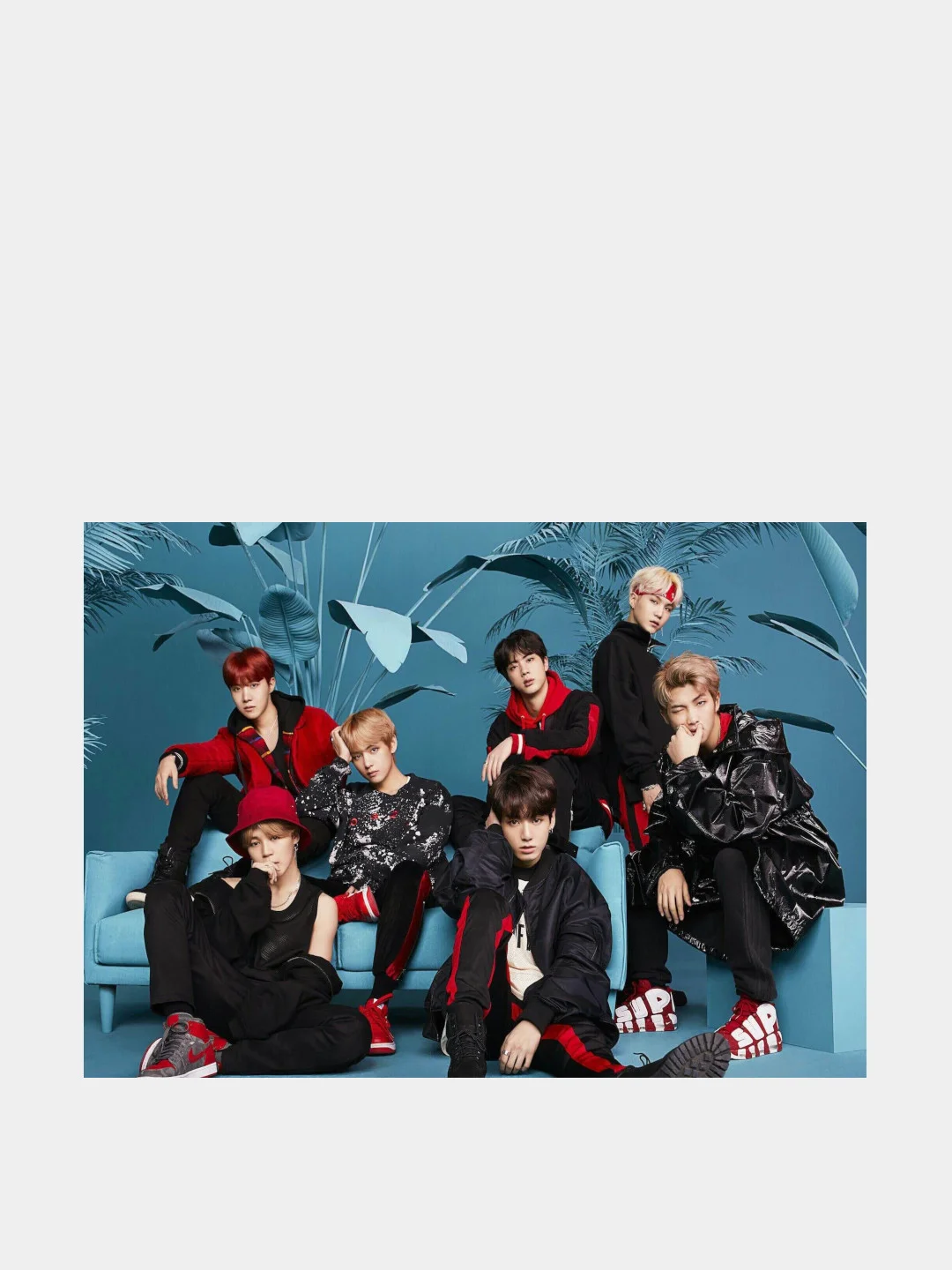 Фуксия конверт подарочный для денег с фото открыткой k-pop "BTS"