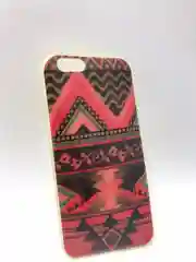 Красный защитный силиконовый чехол для iPhone 6, iPhone 6s с орнаментом/с рисунком