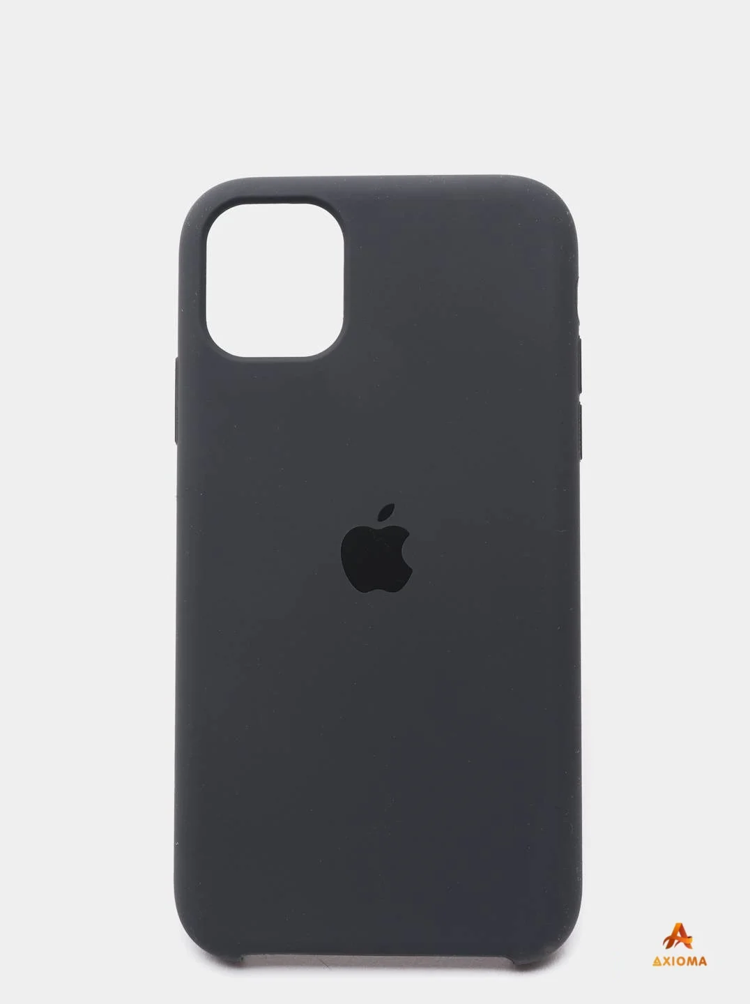 Угольный чехол Silicon Case для iPhone 11 Pro, силиконовый, с логотипом