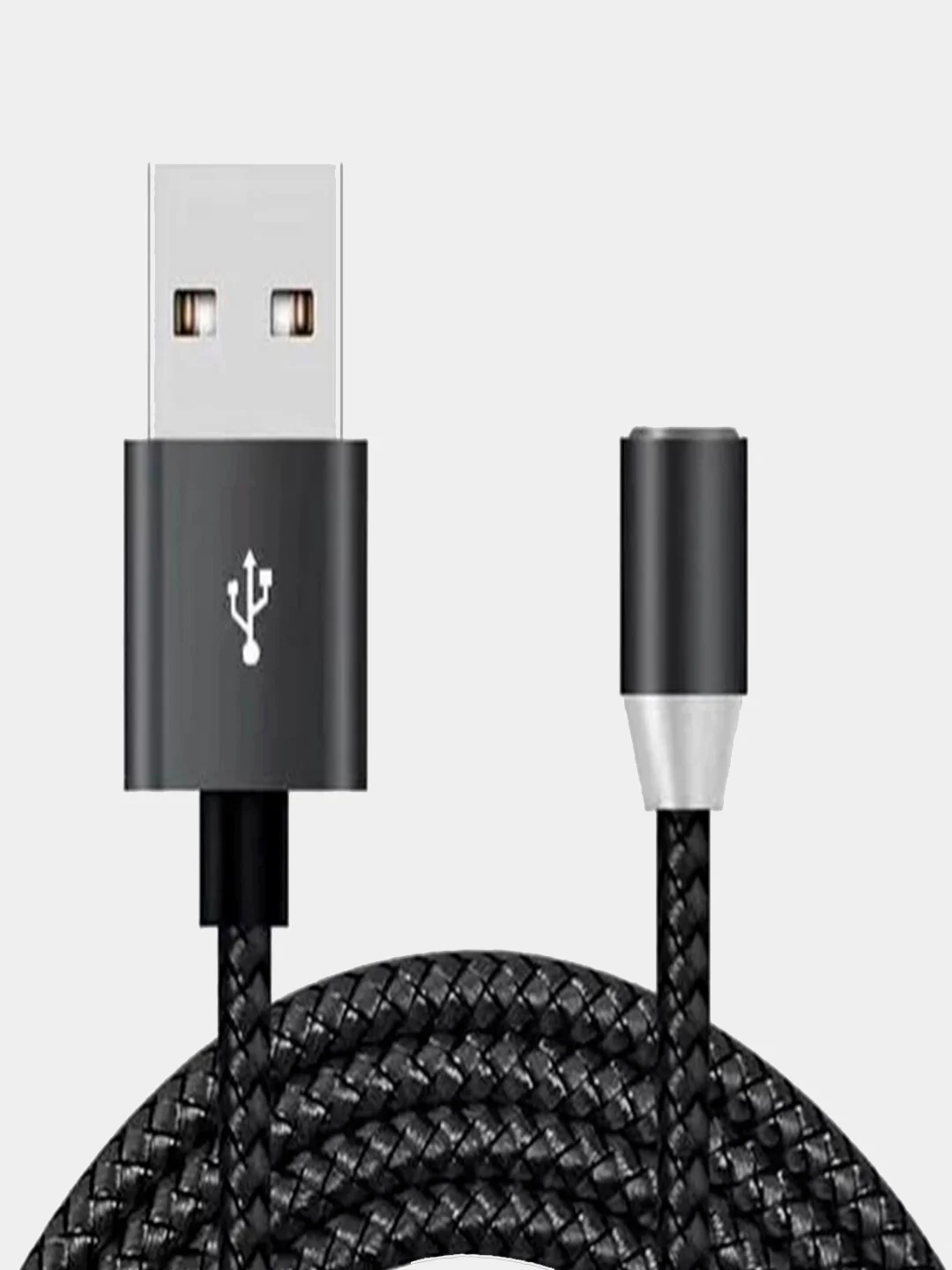 Черный магнитный кабель: micro-usb/ lighting/ type-c