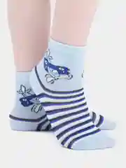 Синий носки детские для мальчика с самолетами