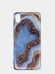Бежевый меланж чехол Xiaomi Redmi 7A, Сяоми Редми 7А силиконовый с мраморным рисунком