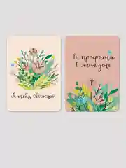 Бирюзовый набор мини-открыток, 7*10 см, life poster