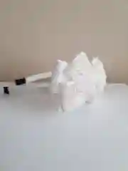 Белый ободок с бантом
