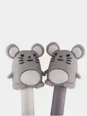 Белый ручка шариковая MESHU "Cute Mouse", синяя