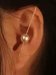 Серебряный серьги-иглы