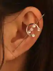 Серебряный серьги-иглы