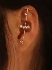 Серебряный серьги-иглы