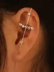 Серебряный серьги-иглы