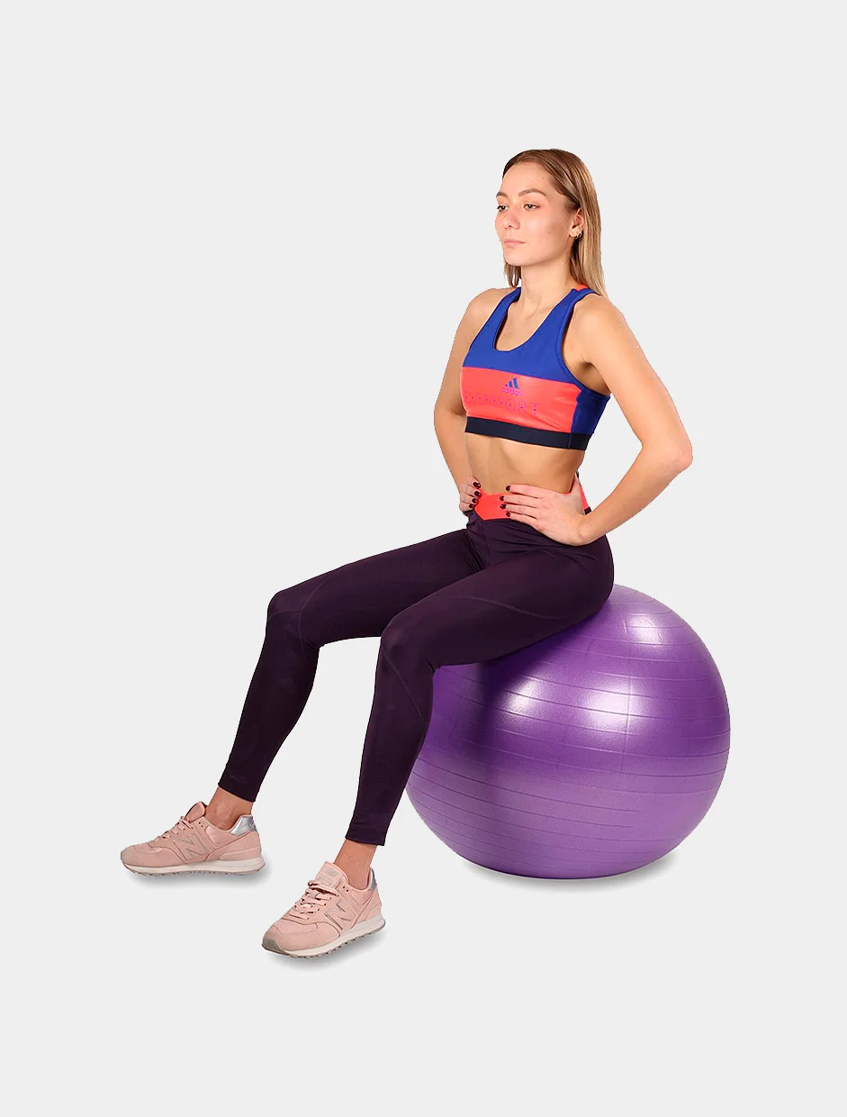 Мяч гимнастический Indigo Anti-burst с насосом, 65 см