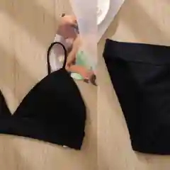 Черный комплект нижнего белья