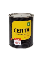 Эмаль термостойкая "Certa" черный полуглянец, 800С