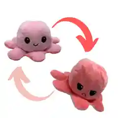 Розовый мягкая игрушка осьминог перевертыш