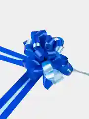 Синий бант-шар, двухцветный