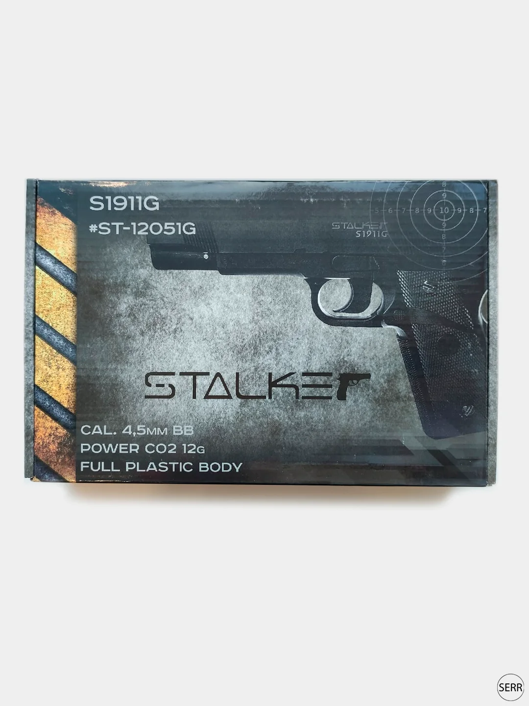 Пневматический пистолет Colt 1911, Stalker S1911G, калибр 4.5 мм. Пневматика с баллончиком