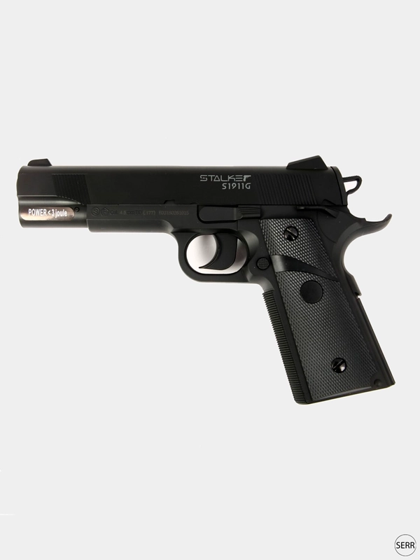 Пневматический пистолет Colt 1911, Stalker S1911G, калибр 4.5 мм. Пневматика с баллончиком