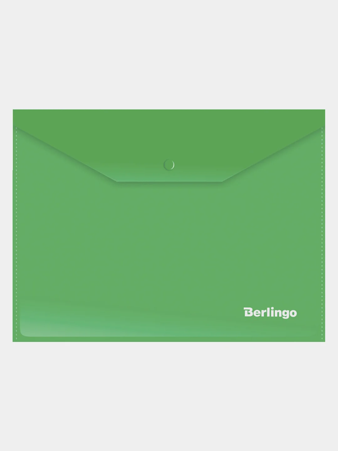 Зеленый папка-конверт на кнопке Berlingo, B5