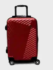 Багровый пластиковый чемодан Kartex 0201
