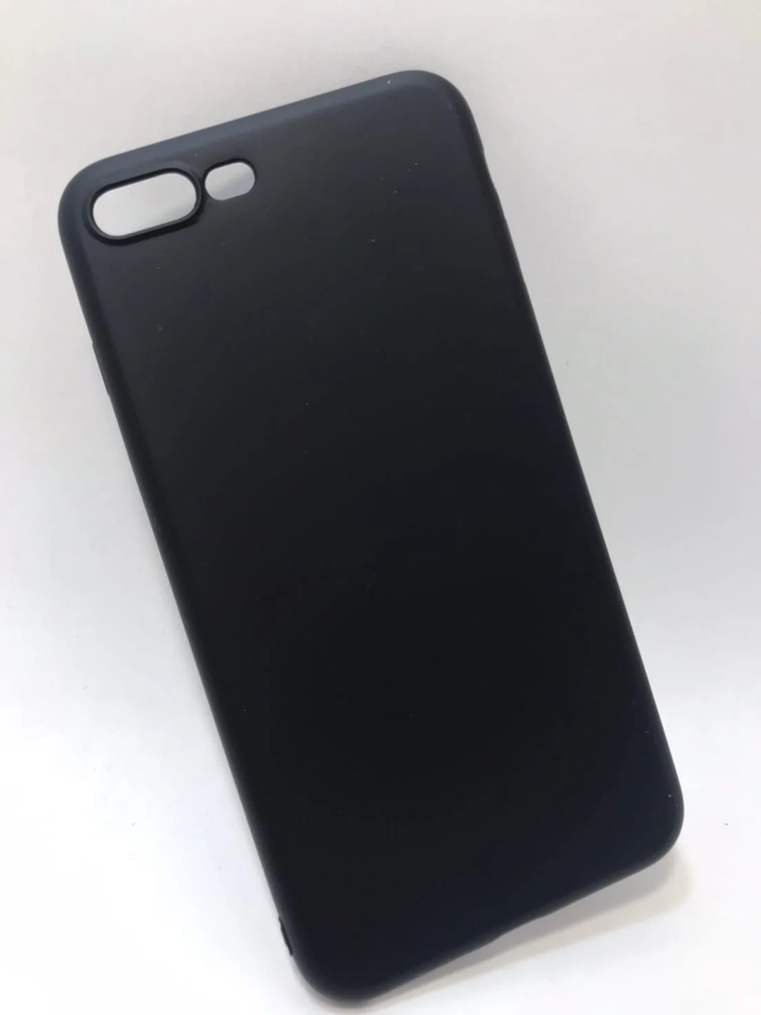 Черный чехол силиконовый, защитный, черный, для iPhone 7+/8+