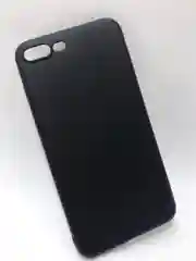 Черный чехол силиконовый, защитный, черный, для iPhone 7+/8+